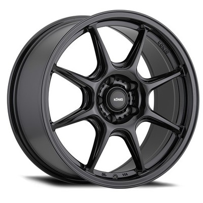 KONIG Lockout Rim 16X7.5 5X114.3 Offset 40 Gloss Black (Quantity of 1)