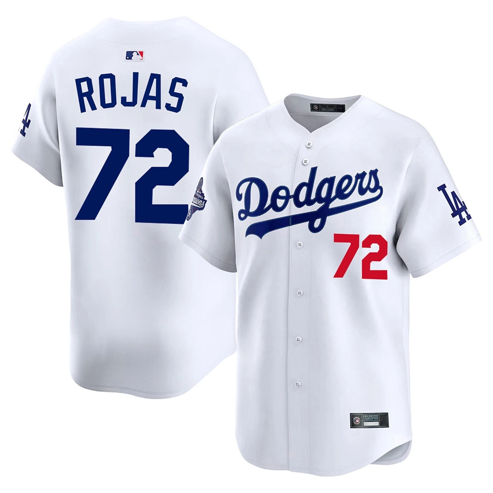 NWT Men's Dodgers White 2025 World Series Champions Limited Jersey
