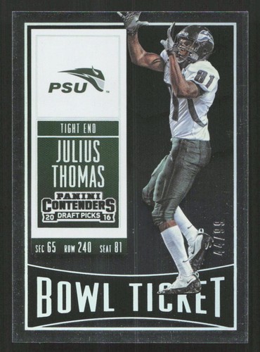 2016 Panini Contenders Draft Picks Julius Thomas Bowl Ticket #/99 #56 Karte - Bild 1 von 2