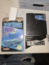 Silent Service Complete In Box w/ Manual Nintendo NES CIB [Read Description]