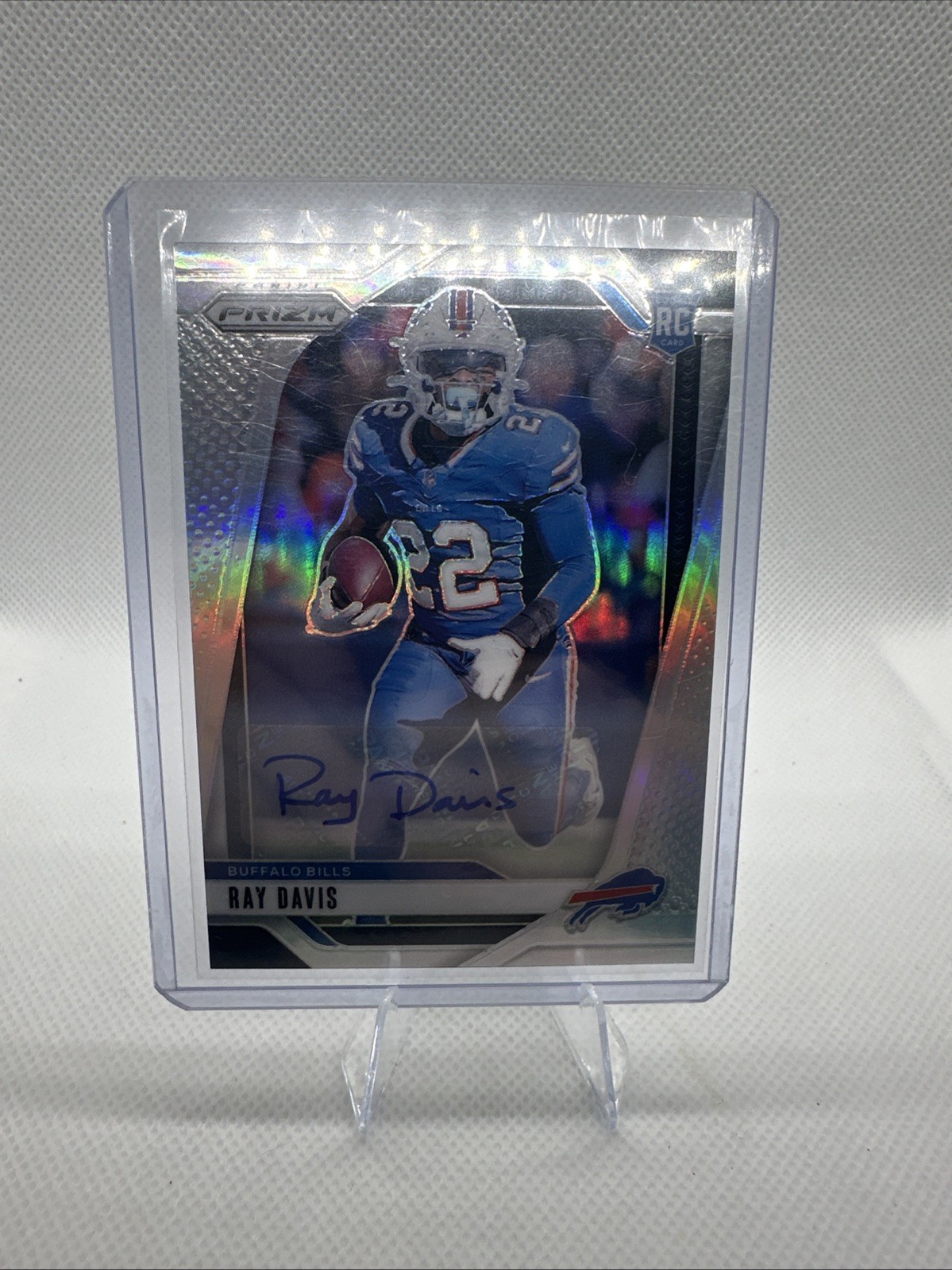 2024 Panini Prizm - Rookies Ray Davis #382 Silver Prizm Autographs (AU, RC)