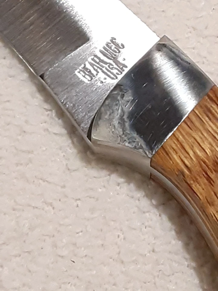 BEAR MGC HUNTING KNIFE SKINNER SKINING KNIFE W LEATHER SHEATH - Image 2 of 4