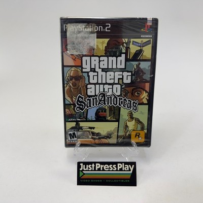 New Sealed Grand Theft Auto San Andreas for PlayStation 2 PS2 w/ Sony Strip