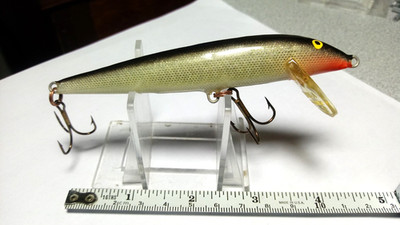 RAPALA(FINLAND),VEINTAGE ''COUNTDOWN 11(CD11)'' SILVER/BLACK BACK,C70'S,USED, EXC.