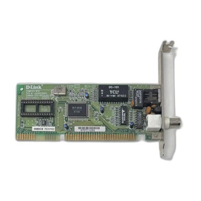 D-Link DE-220PCT 16-Bit ISA Ethernet Network Adapter Card RJ45 BNC