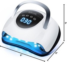 268W LED UV Nail Lamp Gel Polish Dryer with LCD Timer Touch Display