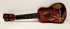 Leolani Omi International Honolulu Hawaii Brown 4 String Ukulele Hula Girls