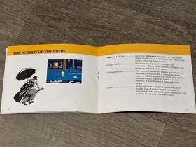 Batman Returns Instruction Manual Booklet + Reg Card Inserts Only Nintendo Nes