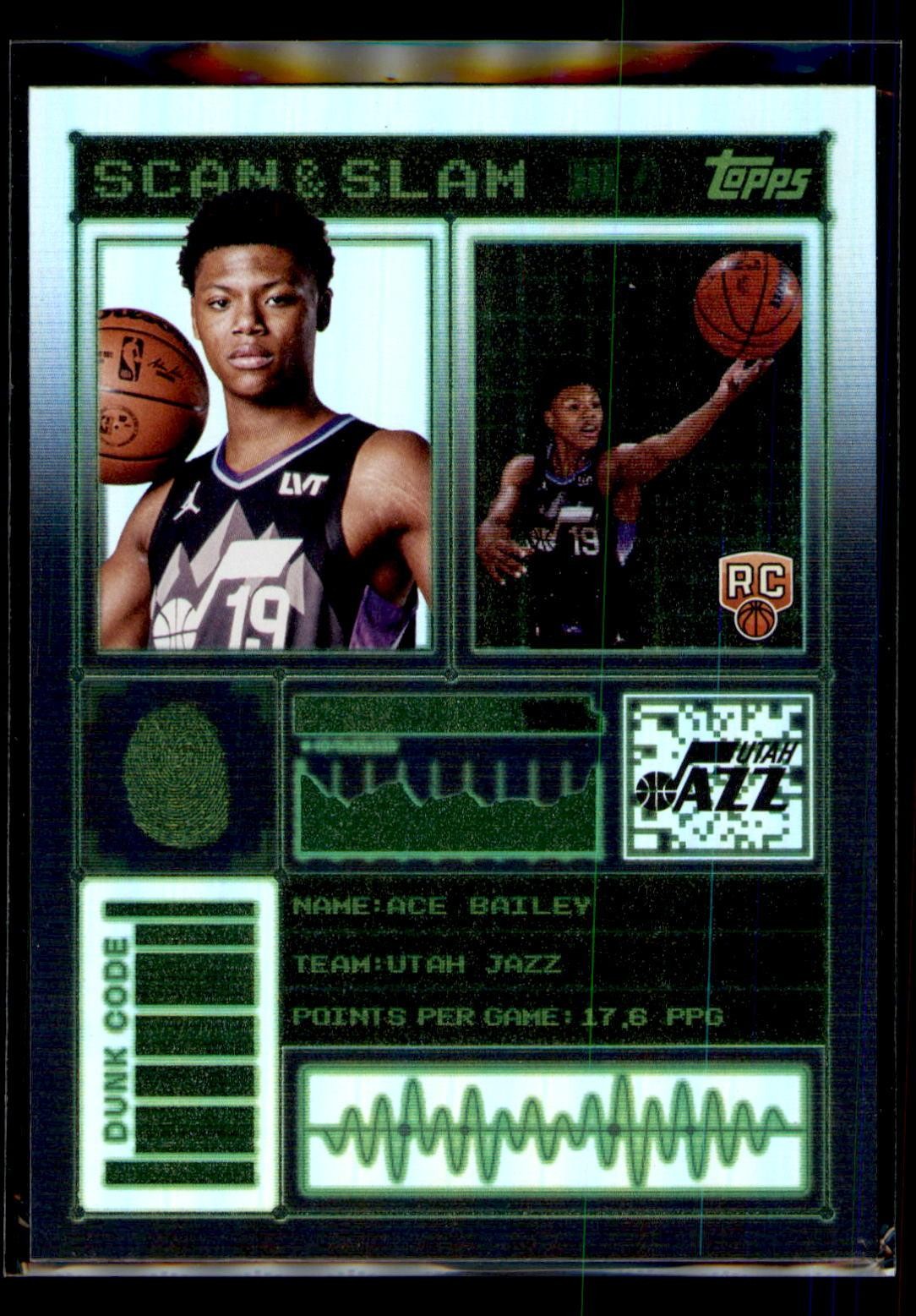 Ace Bailey RC 2025-26 Topps #SS-30 Scan and Slam
