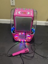 Kids AGUA Singing Machine SML605P with Power Adapter and Microphone Pink Works