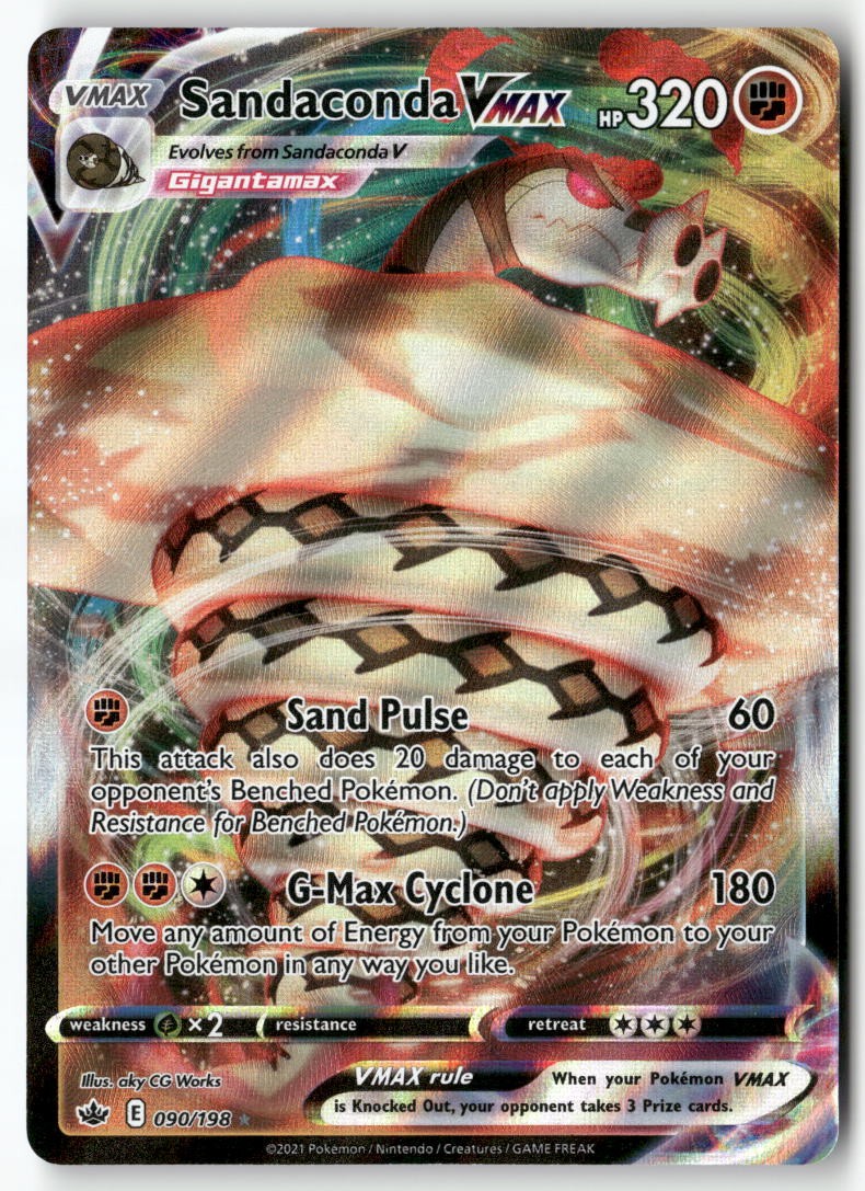 sandaconda vmax pokemon card value 090/198 - Weakness / Resistance / Retreat Cost 2021 Pokemon Japanese SWSH Silver