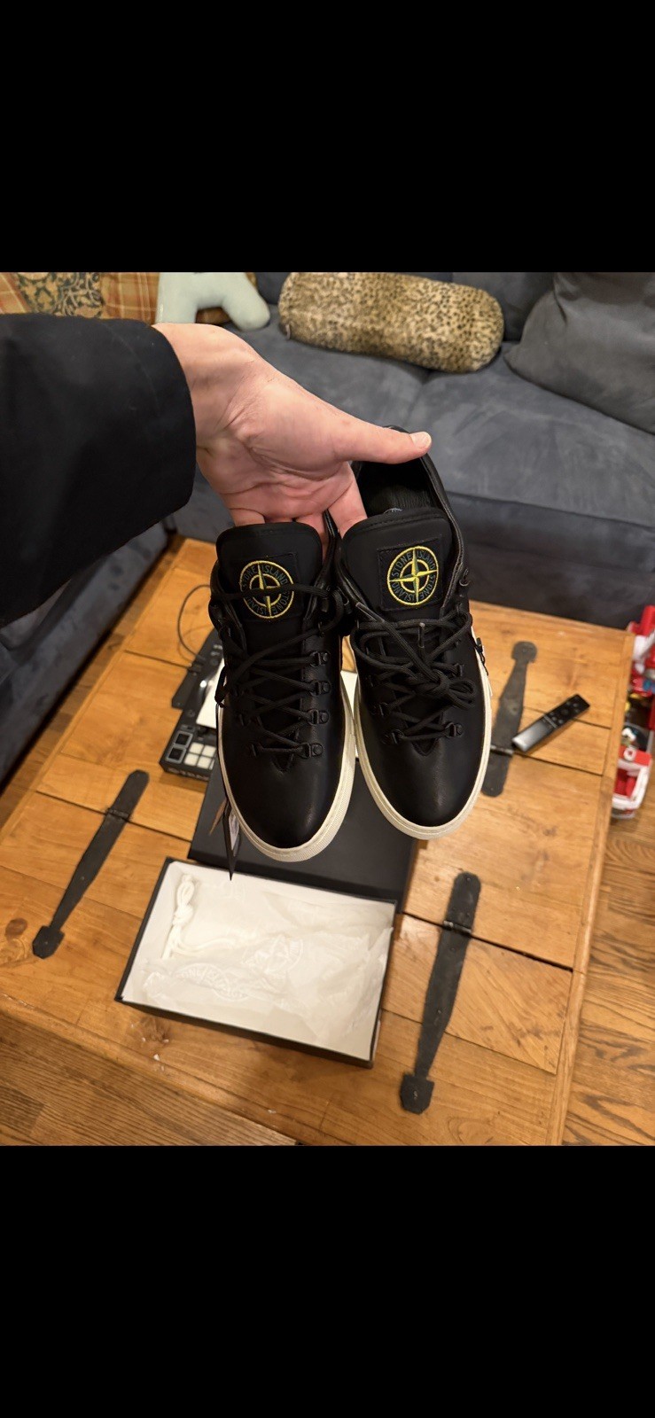 Stone Island Leather Sneakers - Size 11 thumbnail 6