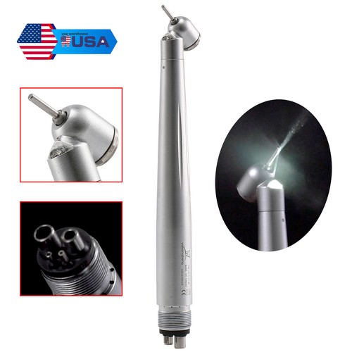 Dental Lab High Speed (LED) Handpiece 45° Degree Turbine 2/4H Fit KAVO NSK - Picture 25 of 92
