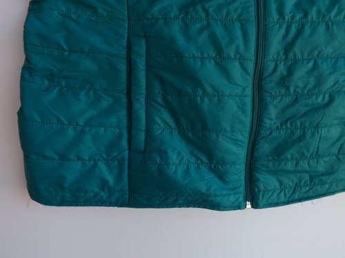 Autograph Puffer Vest 18 Womens Green Quilted Thin Lightweight Collar Zipper - Picture 3 of 9