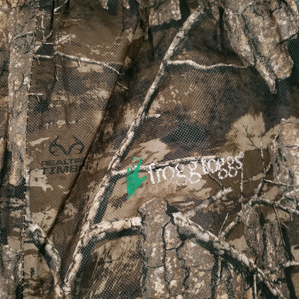 Frogg Toggs Pants Mens Small Brown all Sport Realtree Timber Rain Gear Hunting - Image 4 of 4