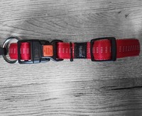 Art Sportiv Halsband,Hundehalsband, Nylon Halsband, Rot- Beige, 40-55Cm, Karlie