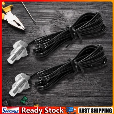2x NTC 10K Thermistor Temperature Sensor Thread Probe Cable 1/2/3m heiß