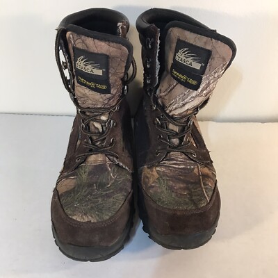 Itasca Thinsulate Waterproof Camo/Brown Suede 8in Tall Work 