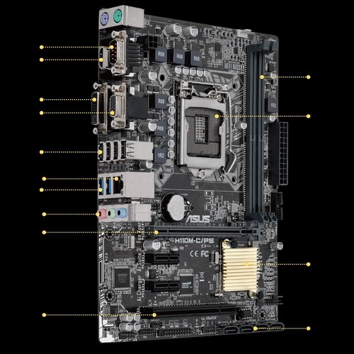 MOTHERBOARD ASUS H110MC LGA 1151 CON CPU INTEL CORE i57400 eBay