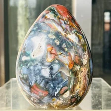 2.19LB Natural Ocean Jasper Free Form Quartz Crystal Healing Decoration