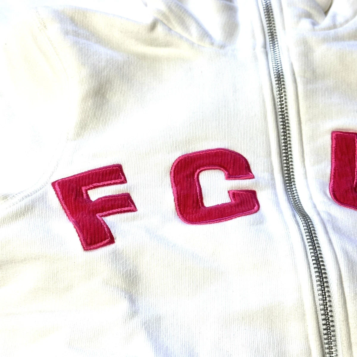 FCUK French Connection PINK Barbiecore Rare Zip Hoodie Sweater Y2K Vintage  XS | eBay