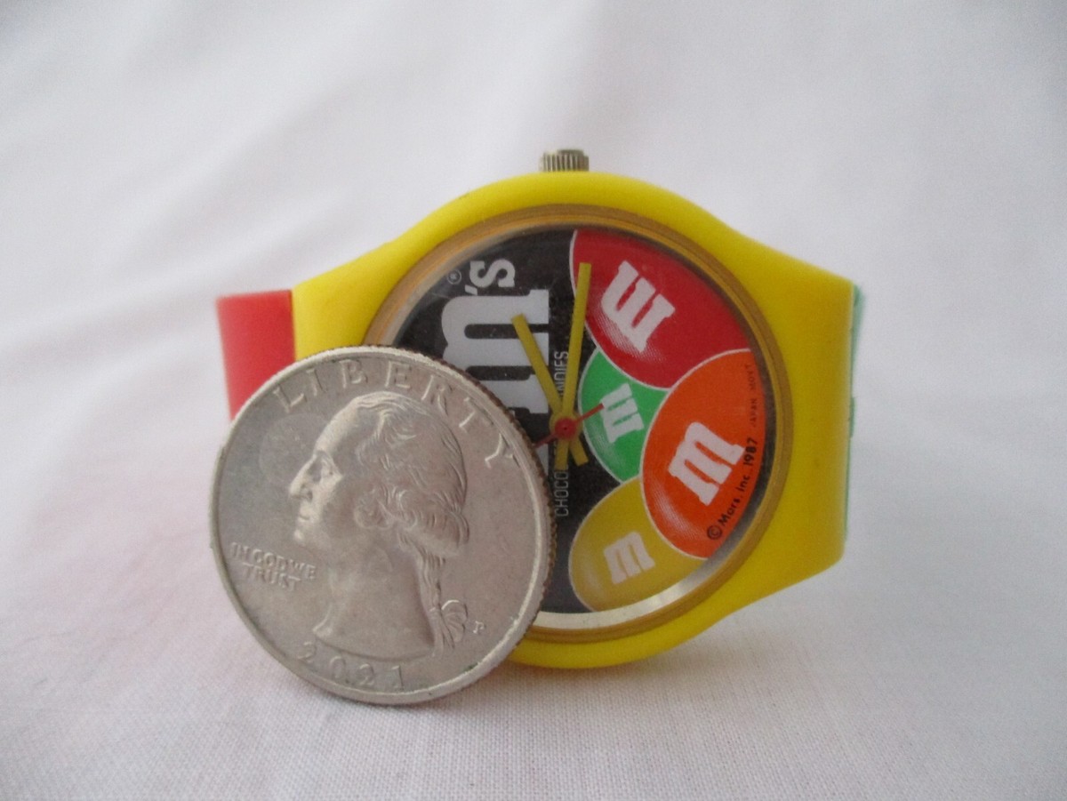 M&M's Analog Watch Colorful Buckle Band *Working* | eBay