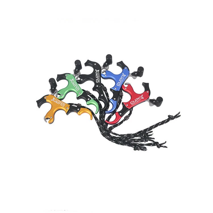 3/4 Finger Thumb Release Aids Adjustable Hand Held CNC higher Accuracy Archery - Image 3 of 4