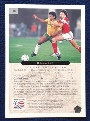 1994 Upper Deck #76 Romario World Cup USA '94 Brasil
