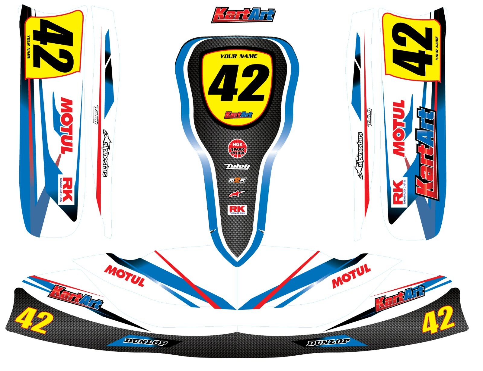 新品未使用　TONY KART M6 カウルステッカー ネクストワン オンラインストア / TONY KARTカウルステッカーKIT