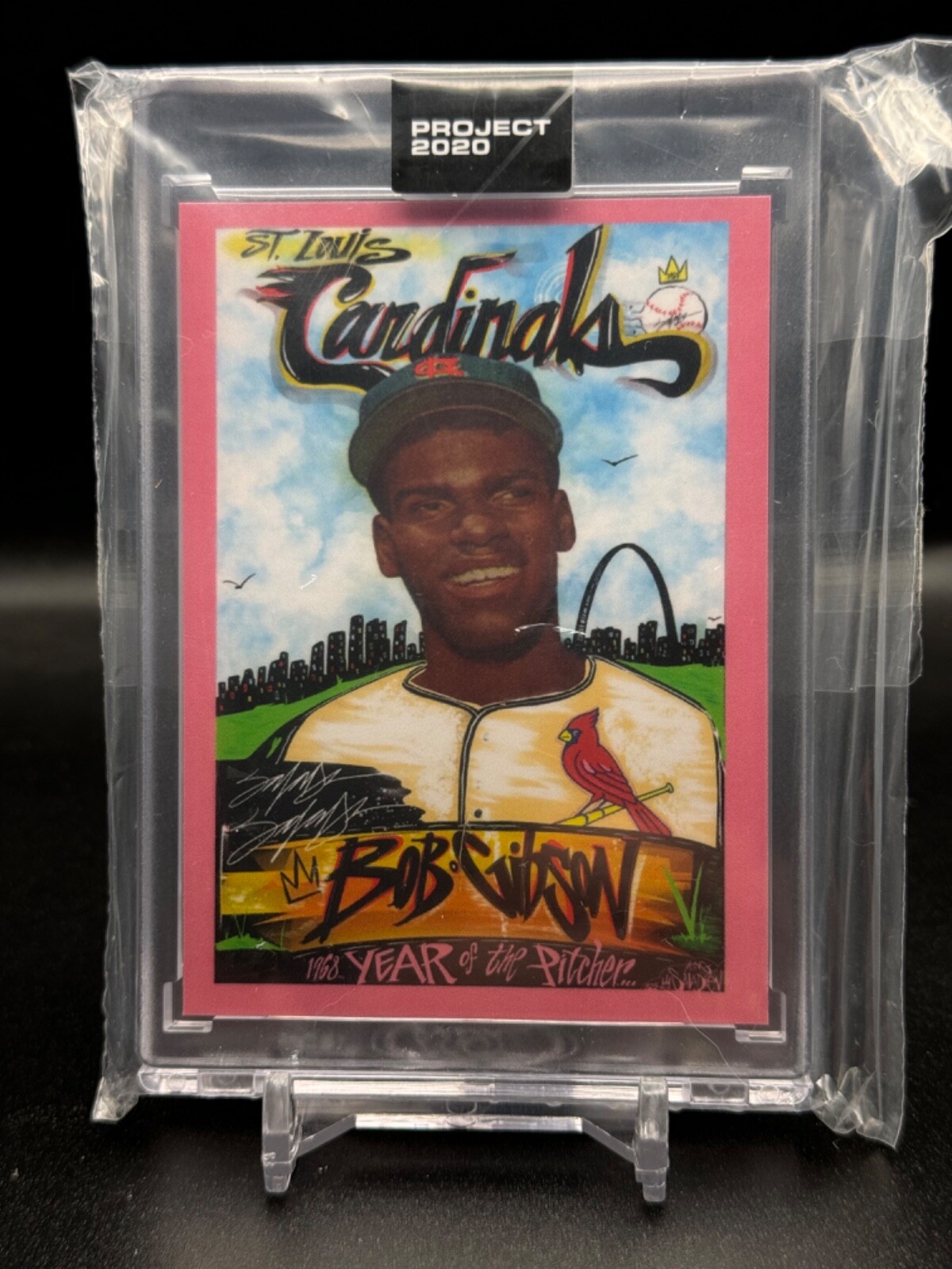 Topps Project 2020 Baseball Card #124 Bob Gibson by King Saladeen /6090