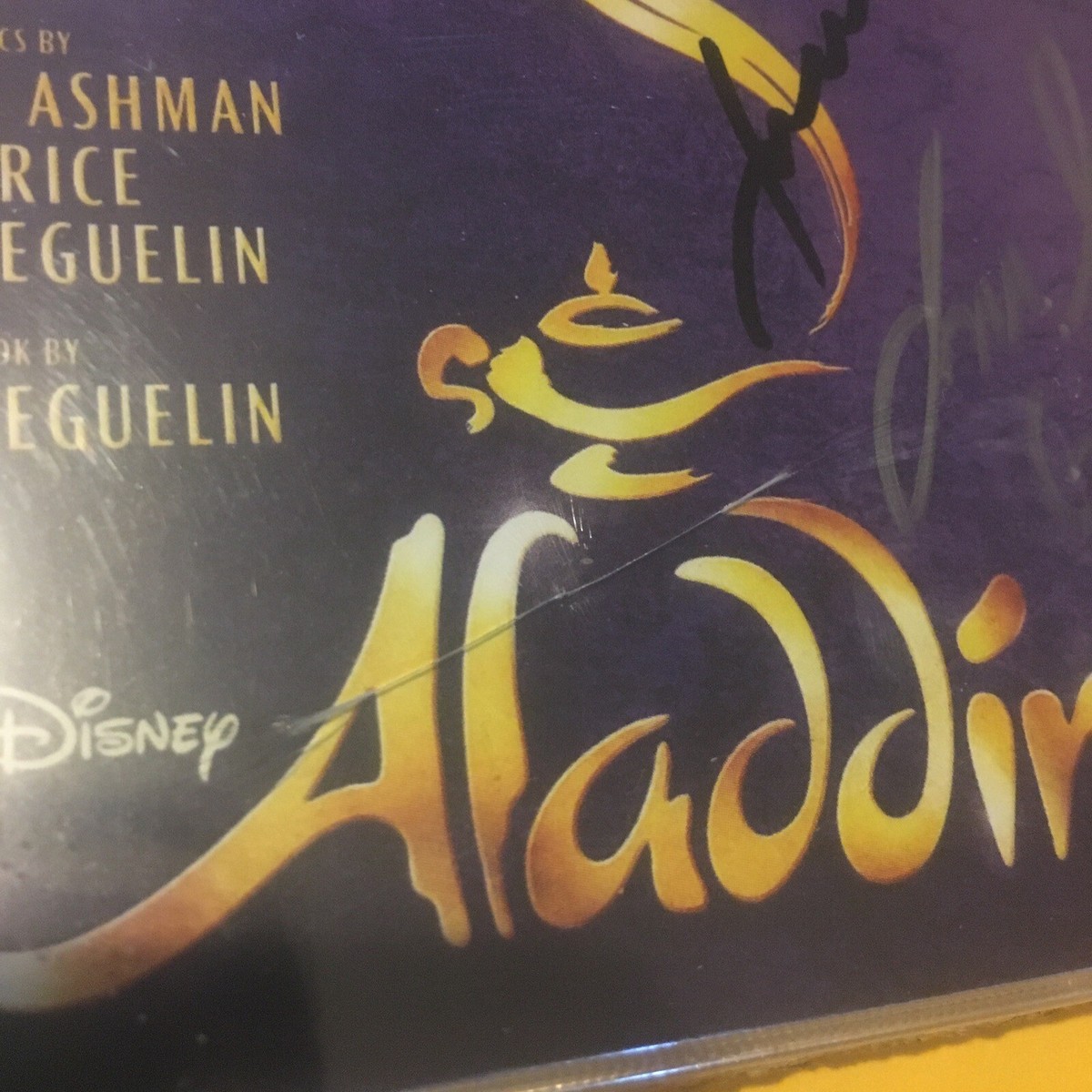2014 Signed Aladdin Original Broadway Cast CD Disney New
