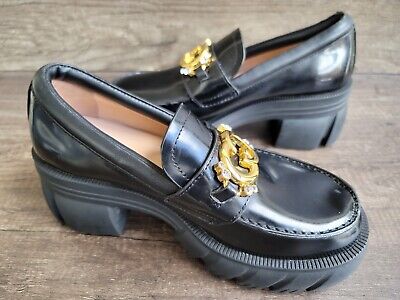 Gucci Women's GG Logo Chunky Heel Loafers Size 36 US 6. | eBay Gucci Women's GG Logo Chunky Heel Loafers Size 36 US 6. | eBay