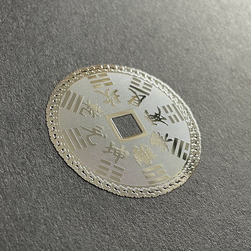 Mountain Ghost Money Stickers Bagua Metal Stickers Gold Plated Stickers - Picture 3 of 12