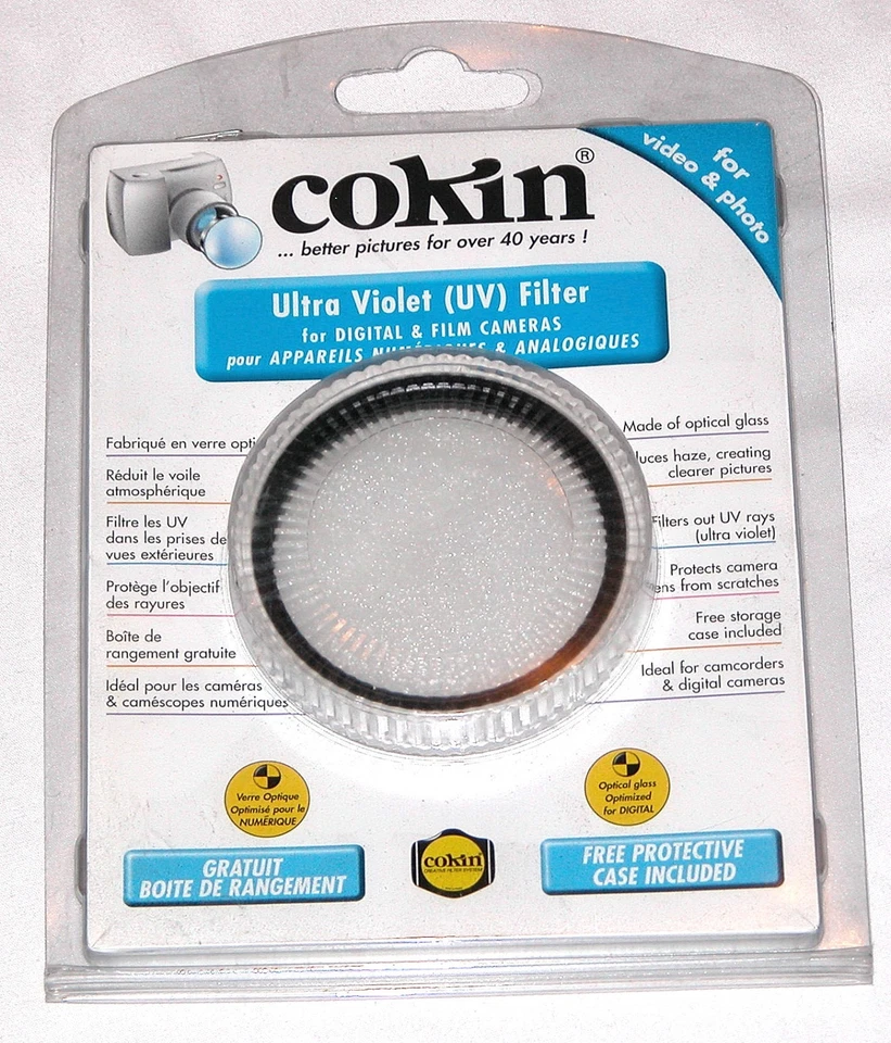 Genuine Cokin 62mm UV Lens Protector Safety Glass Lens Filter Dust Scratch 62 mm - Image 2 of 2