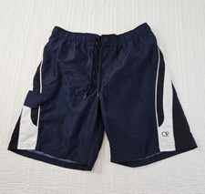 Ocean Pacific Board Shorts Men's Large 36-38 Navy Blue Drawstring 9" Inseam