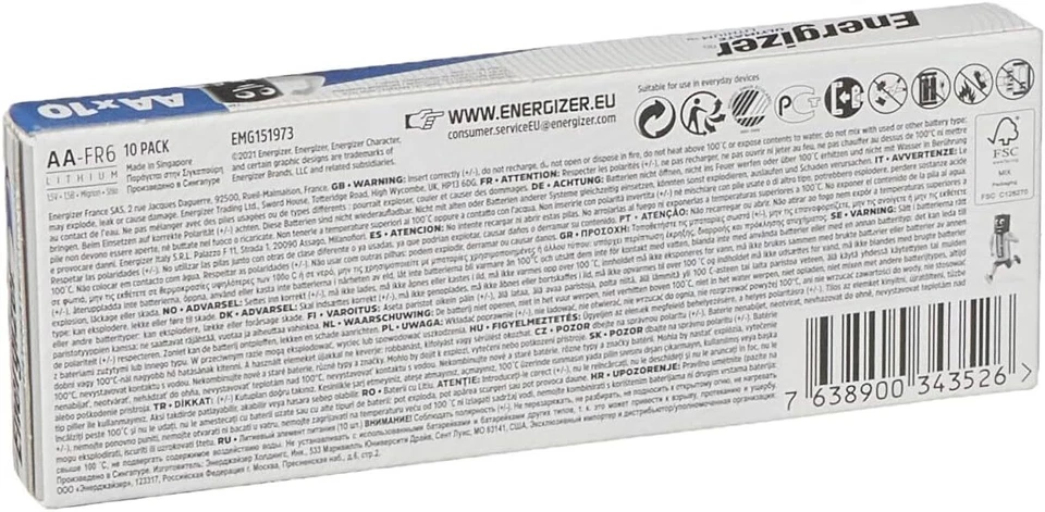 Energizer Ultimate Lithium AA Mignon L91 Batterie 1,5V 3000mAh ++ MHD 2049 ++ - Bild 4 von 4