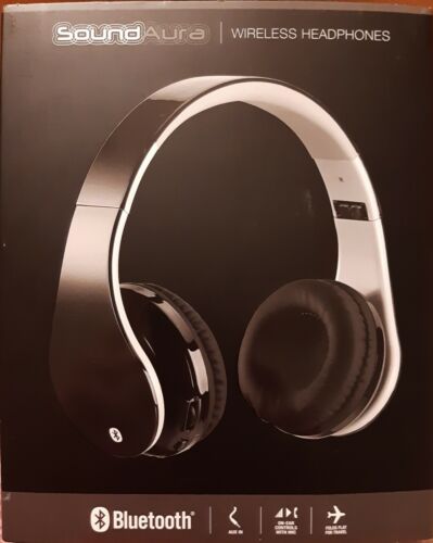 NEW BLACK Wireless Bluetooth Headphones - Picture 1 of 3