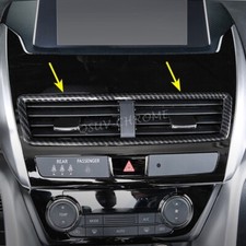 For Mitsubishi Eclipse Cross Middle Console Air Vent Carbon Fiber Textured Frame