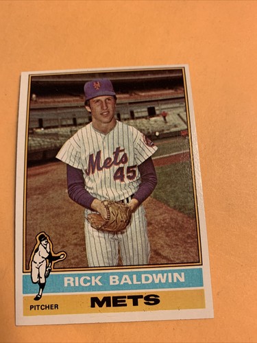 #372 Rick Baldwin New York METS 1976 Topps Baseball Card Cb22  - 第 1/2 張圖片