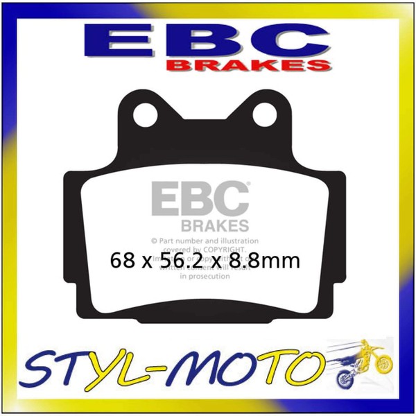 FA104 BeläGe Organisch Aramid Hinten EBC Yamaha FZR 400 1988-image