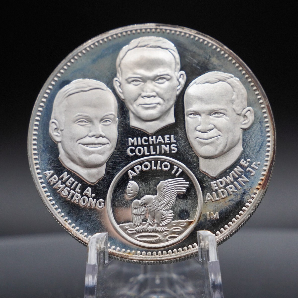 1969 Apollo 11 Neil Armstrong US Space Franklin Mint 925 Silver