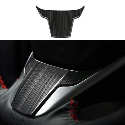 1PCS Trim Steering Wheel Sheet Cover Black Titanium For Honda CRV CR-V 2017-2022