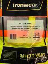 IRONWEAR SAFETY VEST 1287FR-LZ-RD (Size Extra Large)