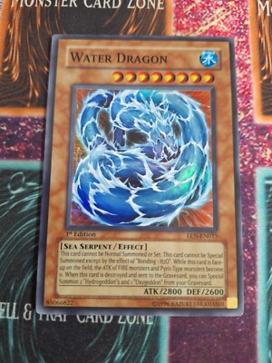 #ad Yu Gi Oh Water Dragon EEN EN015 Super Rare 1st Edition Near Mint $4.50