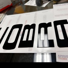 Rear Bumper Letters Inserts Gloss Black For Mustang Cobra 1996-2002 Not Vinyl