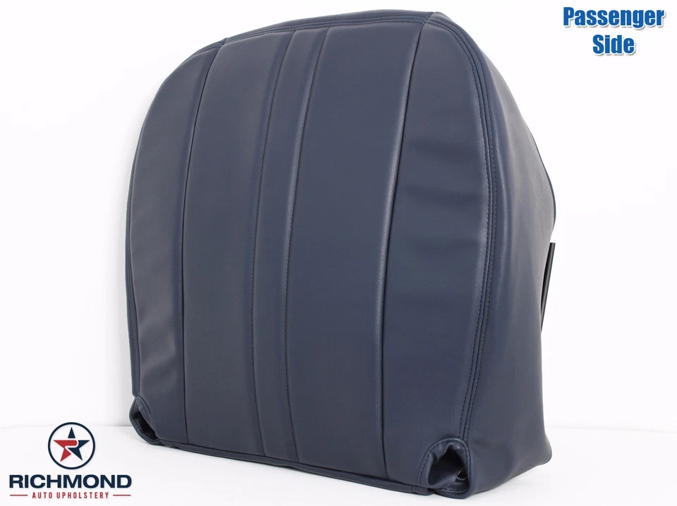 1998 1999 GMC Savana грузовой фургон - со стороны пассажира низ виниловый чехол на сиденье темно-синий - Изображение 2 из 4