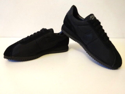 【DEADSTOCK】90s NIKE LEATHER CORTEZ Vintage Woman's Nike Cortez Black & White size 8.5 Dead