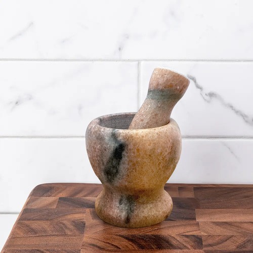 Juego de piedras trituradoras de mortero y mortero para el hogar natural granito especias hierbas - Imagen 48 de 106