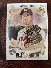 🔥2021 Topps Allen & Ginter Justin Verlander #82--Chrome Insert🔥 0342