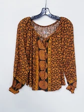 Nine Lives Bazaar Scarlett Blouse - African Sky sz 4